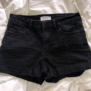 JustUSA black jean shorts